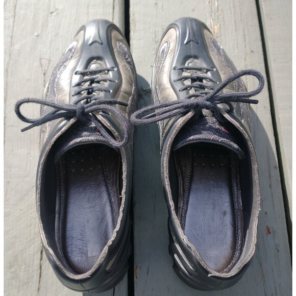 90s-style ECCO shoes, metallic finish, size 36 - Picture 3 of 8